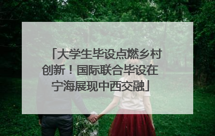 大学生毕设点燃乡村创新！国际联合毕设在宁海展现中西交融