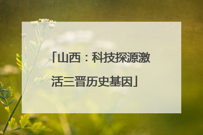 山西：科技探源激活三晋历史基因