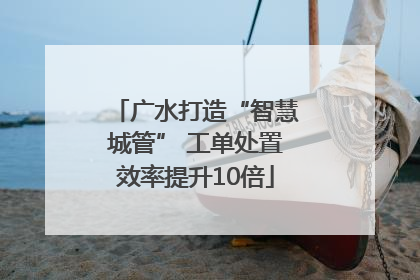 广水打造“智慧城管” 工单处置效率提升10倍