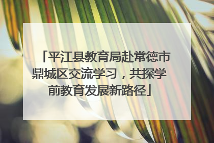 平江县教育局赴常德市鼎城区交流学习，共探学前教育发展新路径