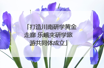 打造川南研学黄金走廊 乐峨夹研学旅游共同体成立