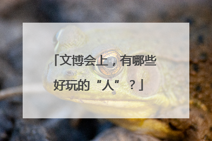 文博会上，有哪些好玩的“人”？