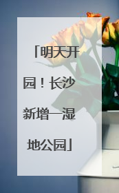 明天开园！长沙新增一湿地公园