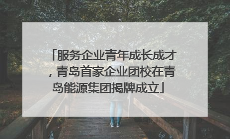 服务企业青年成长成才，青岛首家企业团校在青岛能源集团揭牌成立