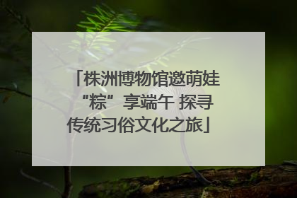 株洲博物馆邀萌娃“粽”享端午 探寻传统习俗文化之旅