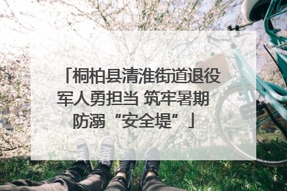 桐柏县清淮街道退役军人勇担当 筑牢暑期防溺“安全堤”