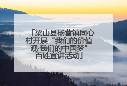 梁山县杨营镇同心村开展“我们的价值观·我们的中国梦”百姓宣讲活动