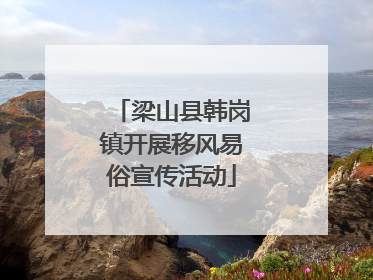 梁山县韩岗镇开展移风易俗宣传活动