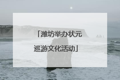 潍坊举办状元巡游文化活动