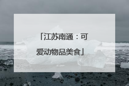 江苏南通：可爱动物品美食