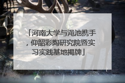河南大学与渑池携手，仰韶彩陶研究院暨实习实践基地揭牌