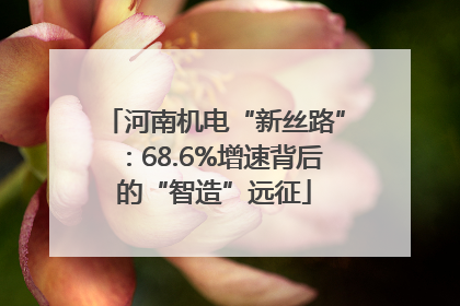 河南机电“新丝路”：68.6%增速背后的“智造”远征