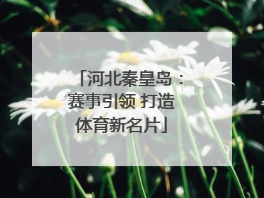 河北秦皇岛：赛事引领 打造体育新名片