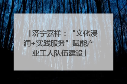 济宁嘉祥：“文化浸润+实践服务”赋能产业工人队伍建设