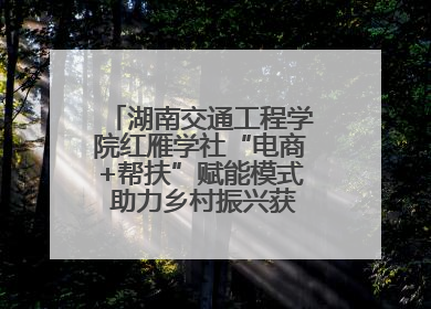 湖南交通工程学院红雁学社“电商+帮扶”赋能模式 助力乡村振兴获帮扶乡镇好评