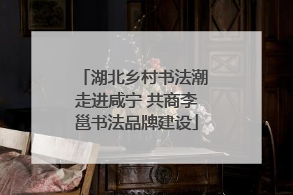 湖北乡村书法潮走进咸宁 共商李邕书法品牌建设