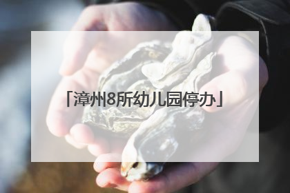 漳州8所幼儿园停办