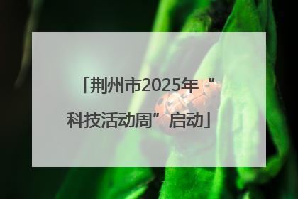 荆州市2025年“科技活动周”启动
