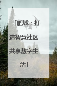 肥城：打造智慧社区共享数字生活