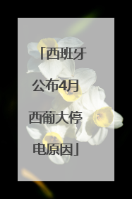 西班牙公布4月西葡大停电原因