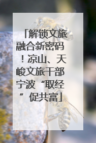 解锁文旅融合新密码！凉山、天峻文旅干部宁波“取经”促共富
