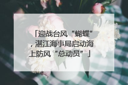 迎战台风“蝴蝶”，湛江海事局启动海上防风“总动员”