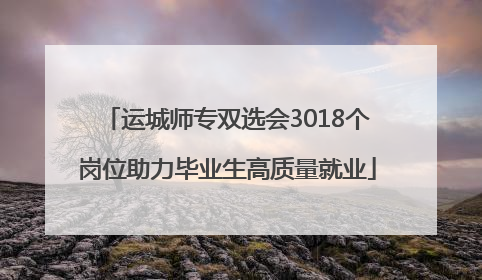 运城师专双选会3018个岗位助力毕业生高质量就业