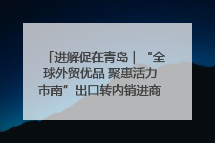 进解促在青岛｜“全球外贸优品 聚惠活力市南”出口转内销进商超专场活动启动