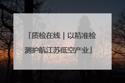 质检在线｜以精准检测护航江苏低空产业