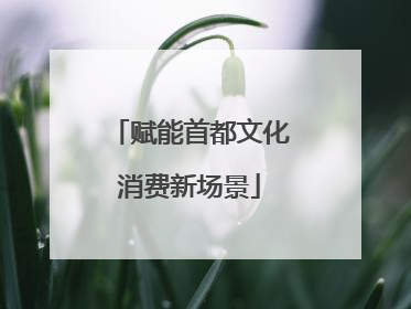 赋能首都文化消费新场景