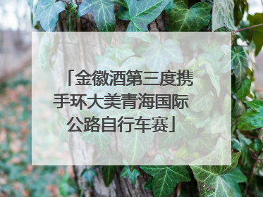金徽酒第三度携手环大美青海国际公路自行车赛