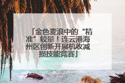 金色麦浪中的“精准”较量！连云港海州区创新开展机收减损技能竞赛