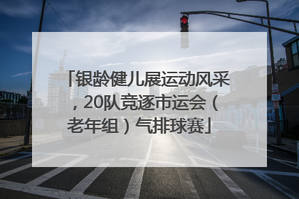 银龄健儿展运动风采，20队竞逐市运会（老年组）气排球赛