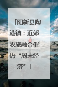 阳新县陶港镇：近郊农旅融合催热“周末经济”