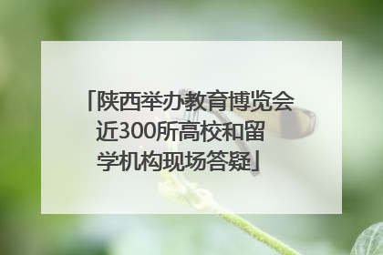 陕西举办教育博览会 近300所高校和留学机构现场答疑