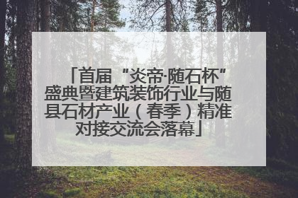 首届“炎帝·随石杯”盛典暨建筑装饰行业与随县石材产业（春季）精准对接交流会落幕