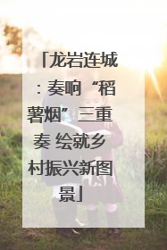 龙岩连城：奏响“稻薯烟”三重奏 绘就乡村振兴新图景