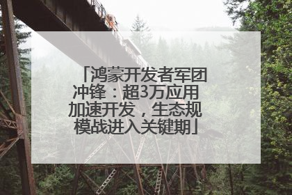 鸿蒙开发者军团冲锋：超3万应用加速开发，生态规模战进入关键期