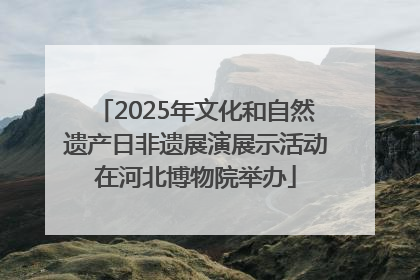 2025年文化和自然遗产日非遗展演展示活动在河北博物院举办