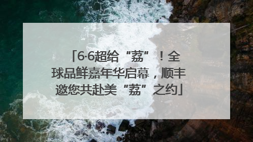 6·6超给“荔”！全球品鲜嘉年华启幕，顺丰邀您共赴美“荔”之约