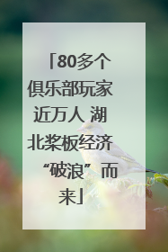 80多个俱乐部玩家近万人 湖北桨板经济“破浪”而来