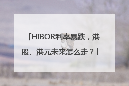 HIBOR利率暴跌，港股、港元未来怎么走？