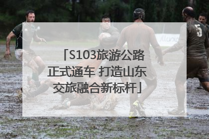 S103旅游公路正式通车 打造山东交旅融合新标杆